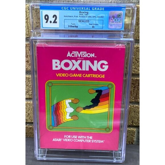 Atari 2600 - BOXING by Activision- Factory Sealed - CGC Graded 9.2 A+ Seal Game - Picture 1 of 2
